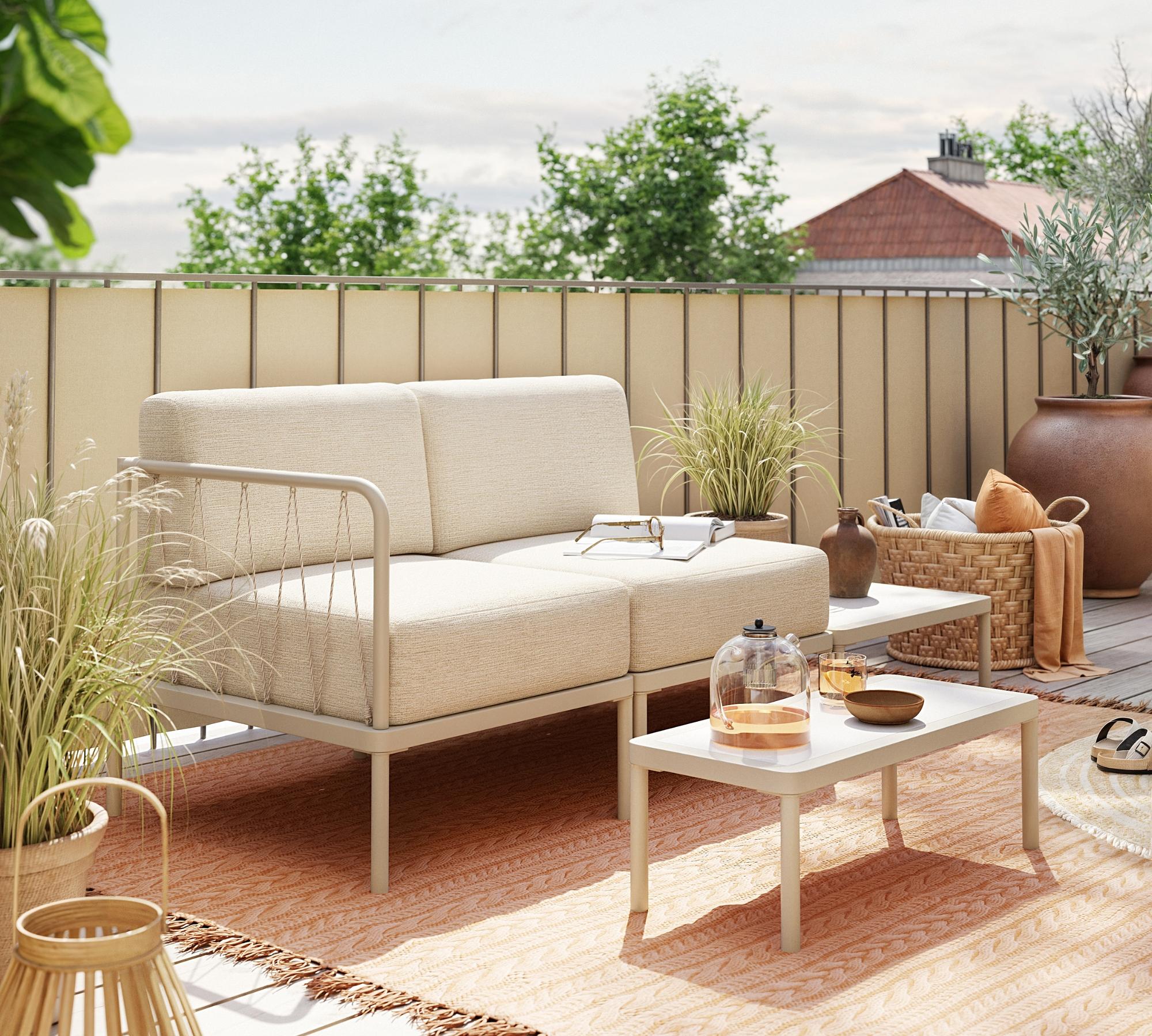 Hadley Outdoor 1-Sitzer Modul Marzipan 4