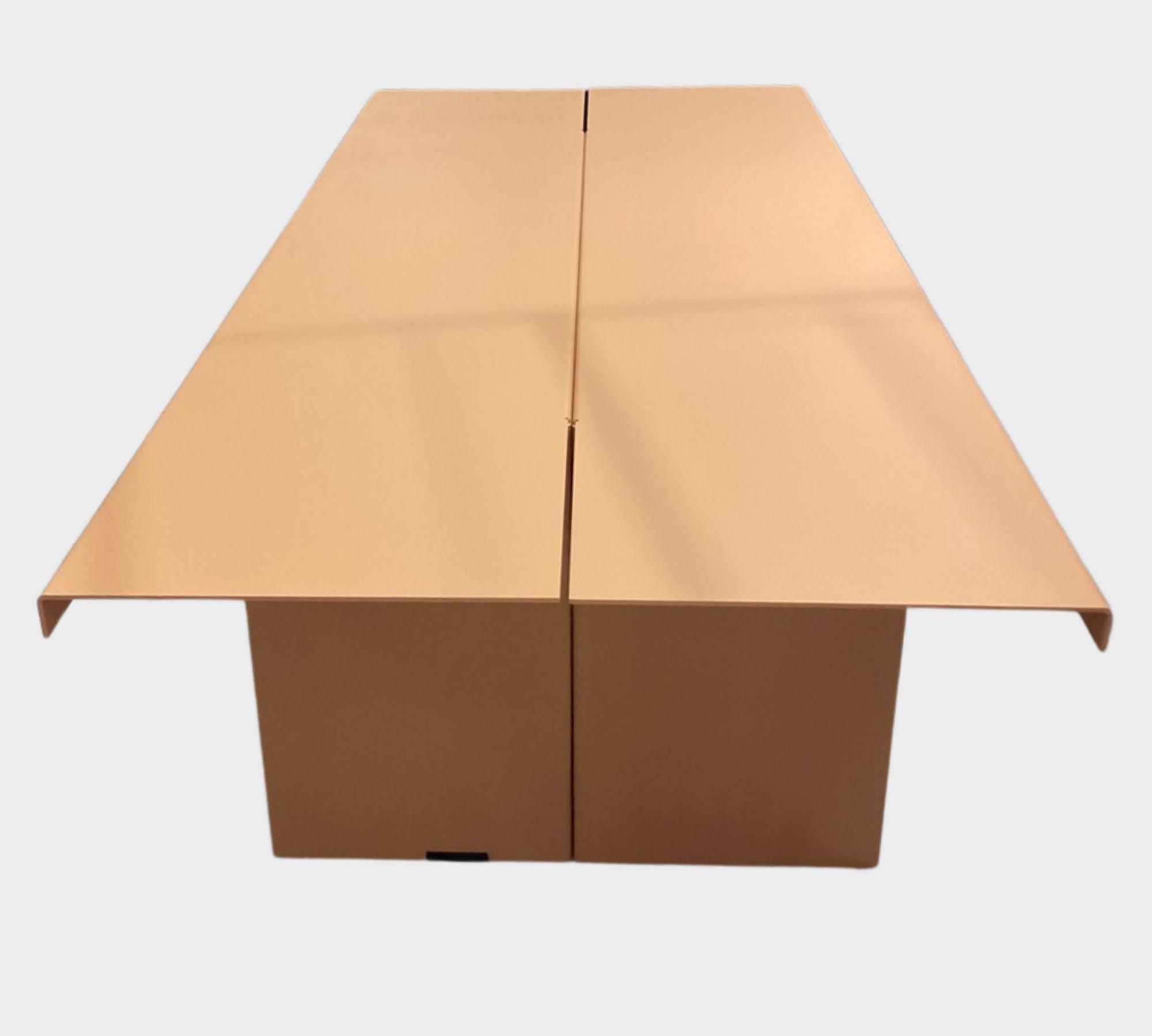 Zebe Bank Low powder-coated steel Apricot 2