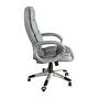 Office chair faux leather gray 6