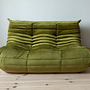 Divano Togo 2 posti velluto verde oliva 6