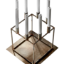 Kubus 8 Raw Limited Edition Kerzenhalter Braun 1