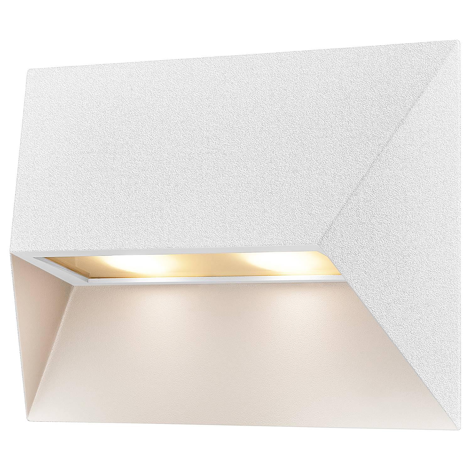 2-Flammig Wandleuchte Pontio Aluminium Weiß 0