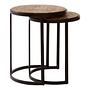 Beistelltisch Halle mit Silber-Finish
 5