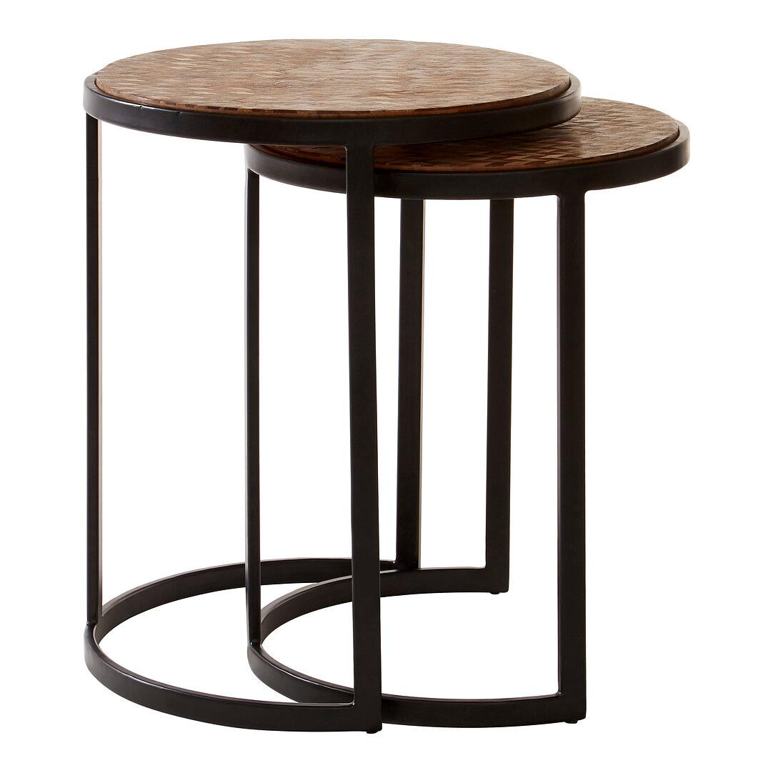 Beistelltisch Halle mit Silber-Finish
 5
