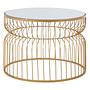 Avantis Gold Metalldrahtgestell Runder Beistelltisch
 3