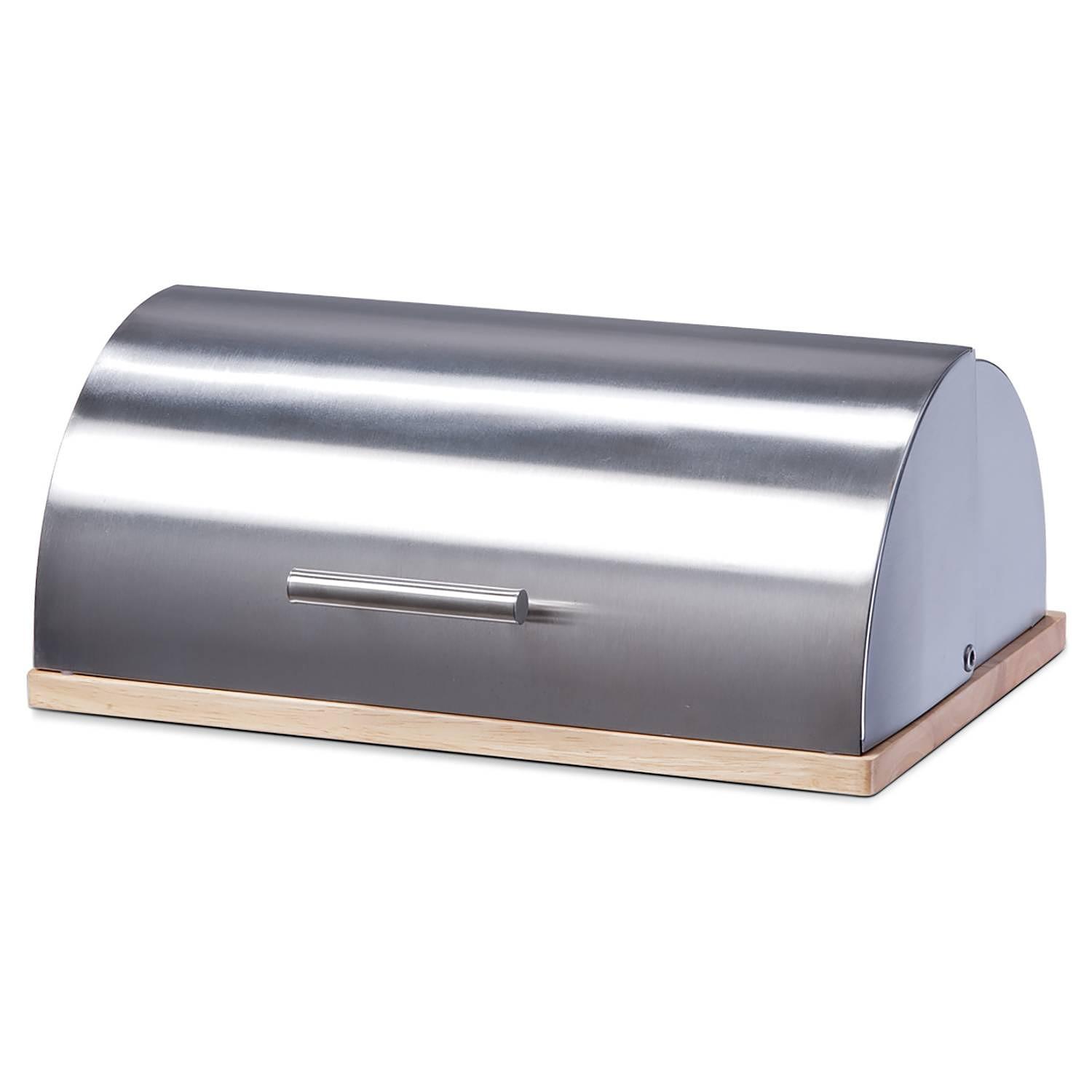 Brotkasten Zobi Gummibaum Silber 39,5 x 28 x 16 0