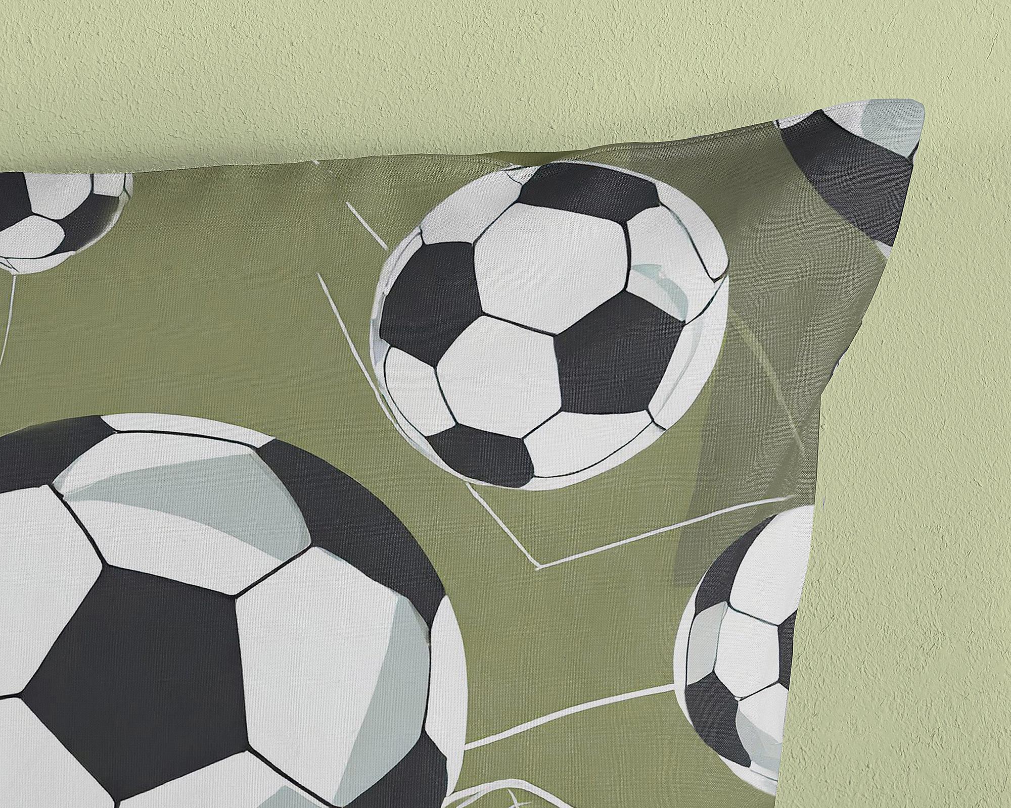 Kinderbettwäsche Microfaser Grün 135x200cm Kissen 80x80cm 3