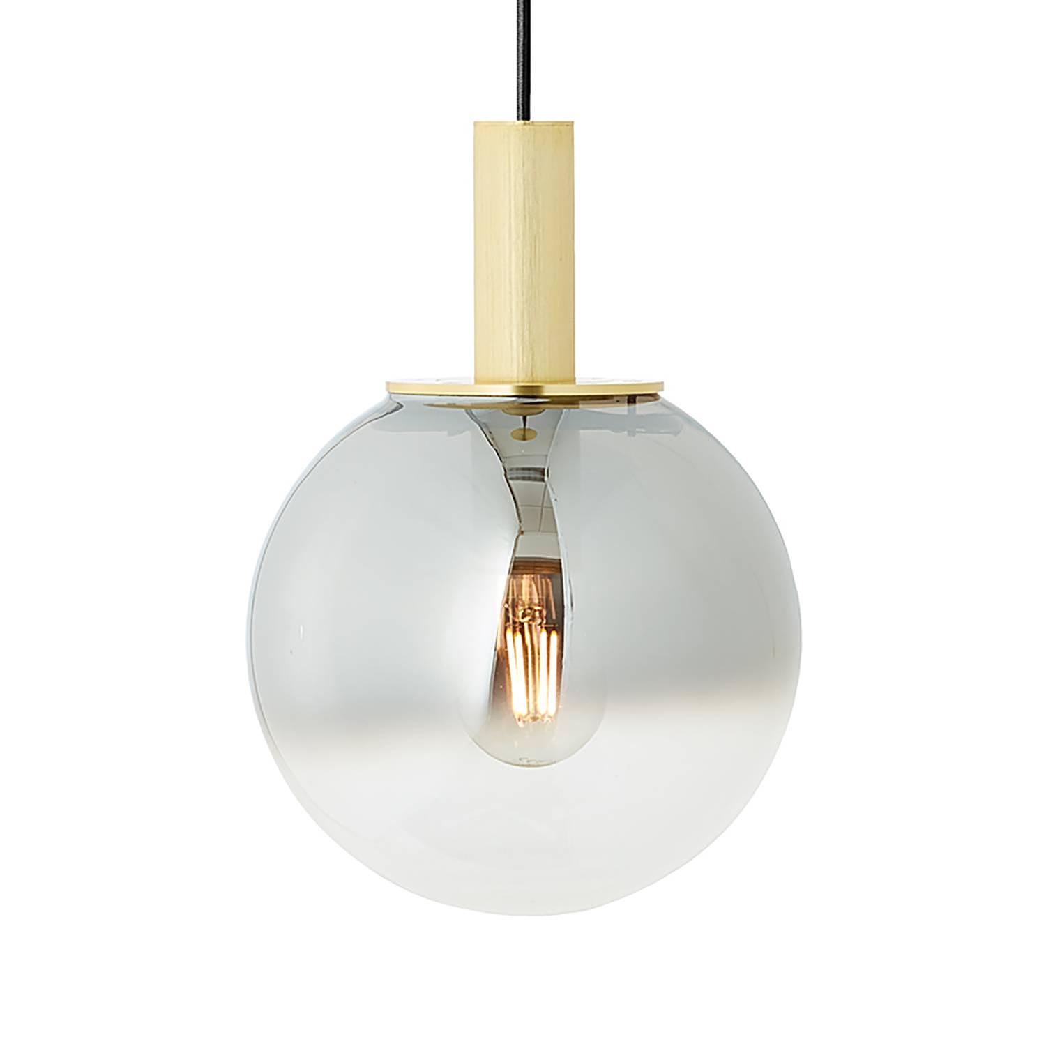 Pendelleuchte Gould I Rauchglas / Aluminium 1-flammig 0