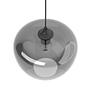 ARA 1-light pendant lamp smoked glass iron grey 3