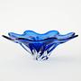 Cobalt-Flower bowl Blue 1970s 3