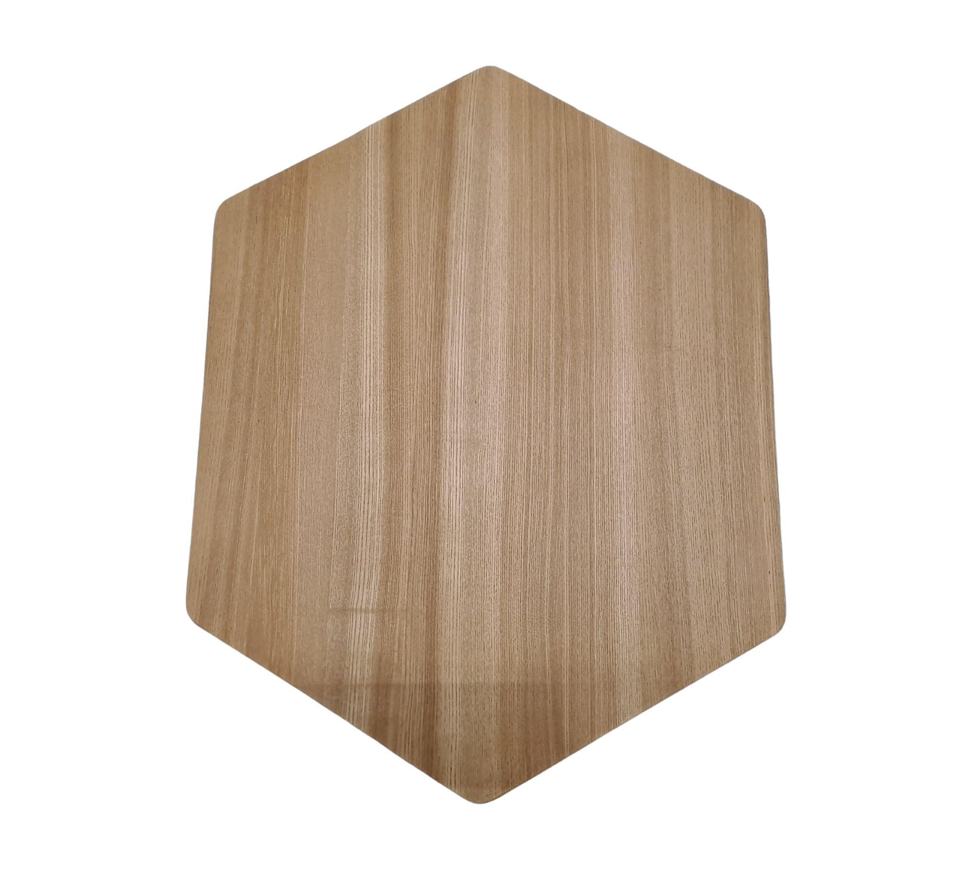Hexagonaler Couchtisch hochwertiges Holz 75cmx75cmx36cm 4