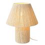 Tischleuchte WEAVER Papiergeflecht Metall Beige 0
