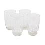 4x Glasses Transparent 0