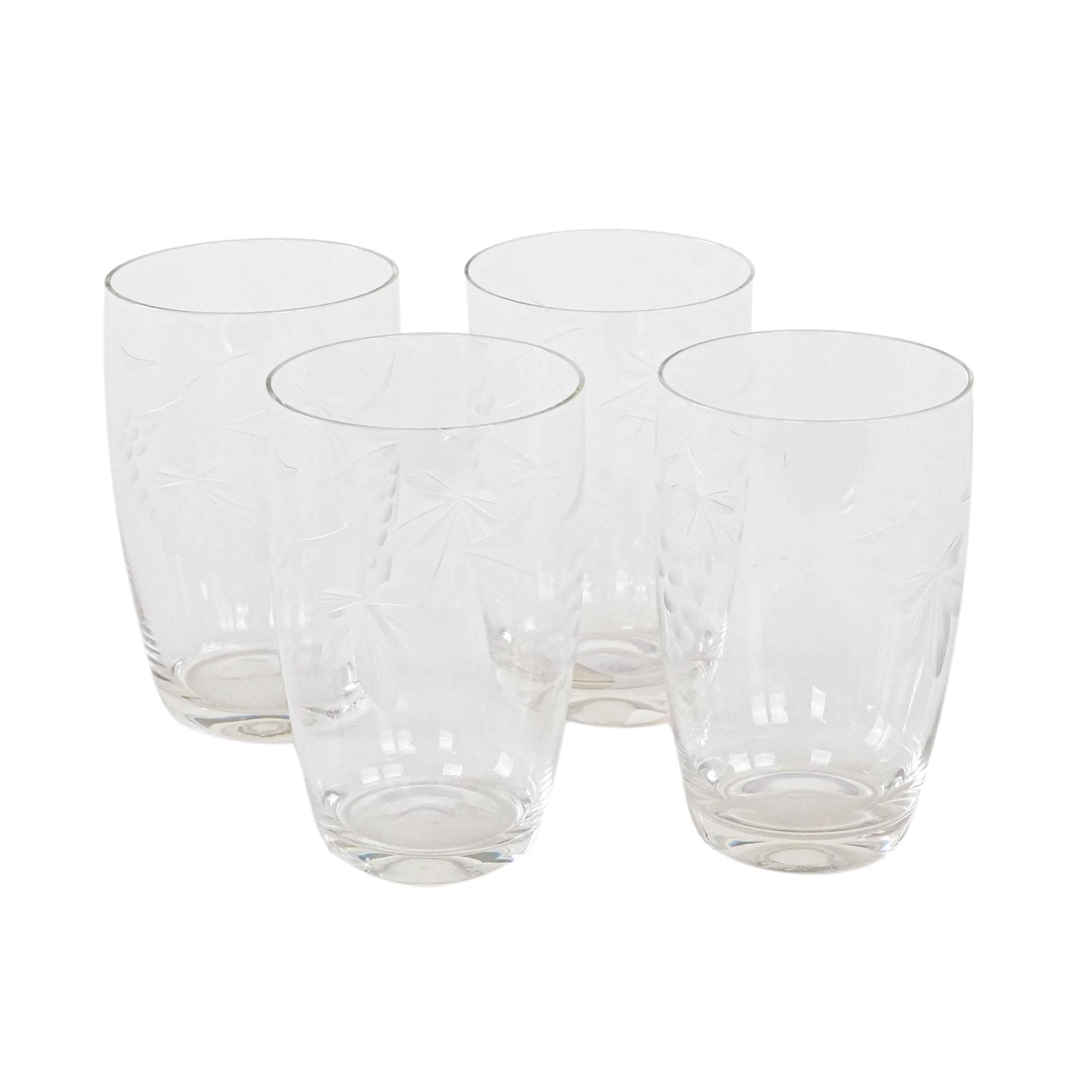 4x Glasses Transparent 0