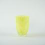 Glass Vase Lemon Yellow 1970s 2