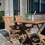 2x Teak-Gartenstuhl Klappbar 4