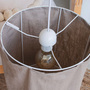 Lampe Leinen Grau 2