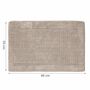 Viskoelastische Frottee Badematte Beige Öko-Tex Standard 2