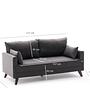 Bella Sofa 2-Seater Anthracite 8