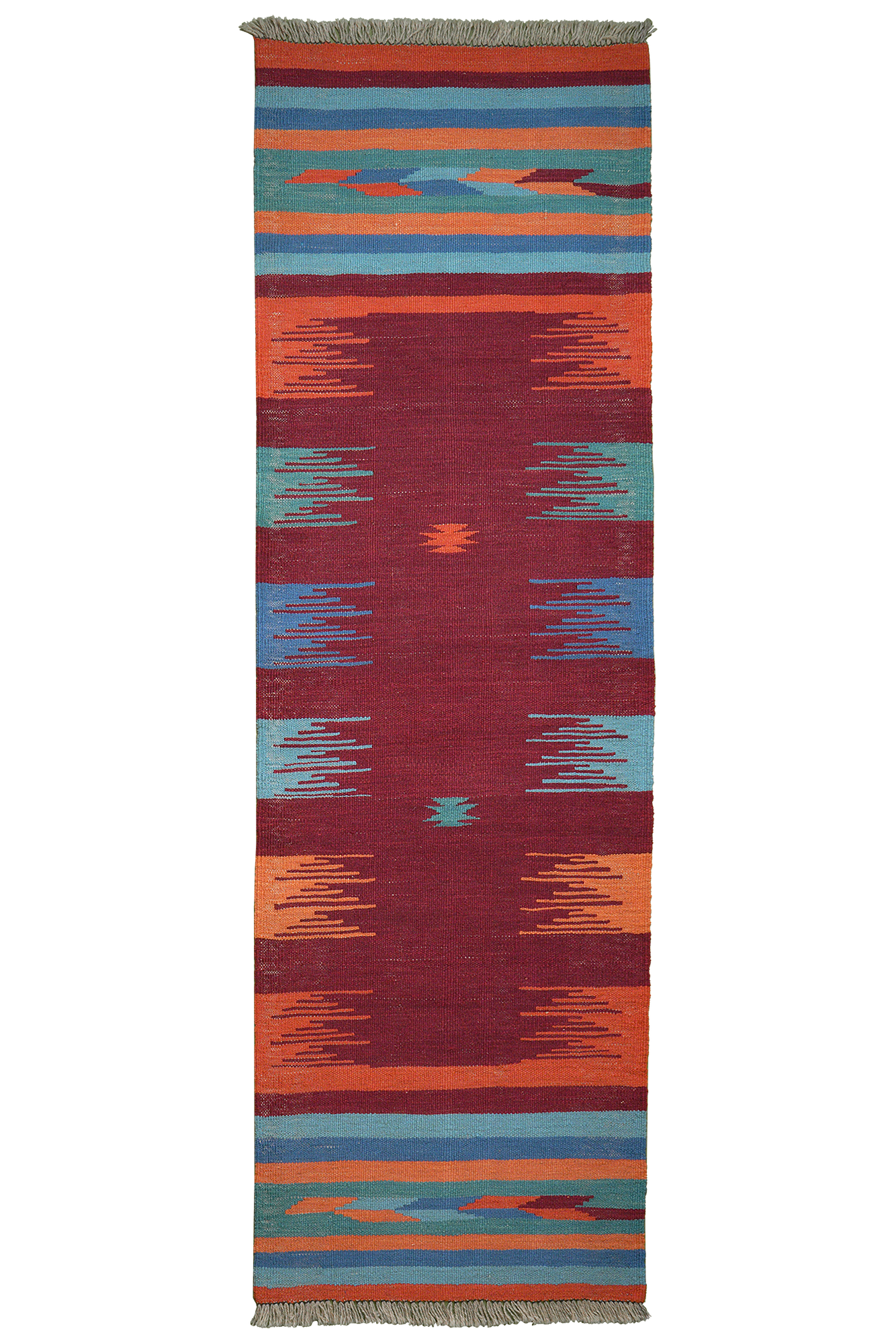 Kilim Gashgai Teppich Mehrfarbig 0