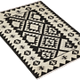 Kilim Gashgai Teppich Schwarz Creme 2