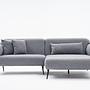 Revos Sofa Récamiere Rechts Grau 3