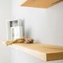 Wall shelf MDF veneered Brown 3