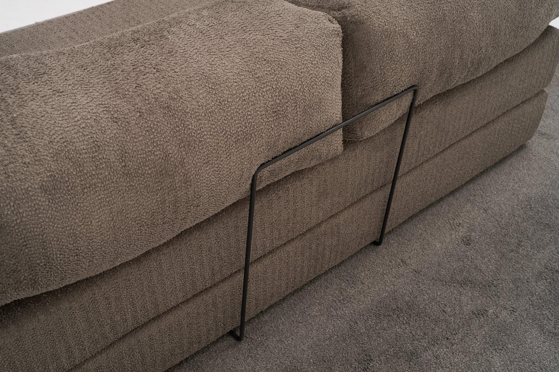 Comfort Schlafsofa Récamiere Rechts Grau 3