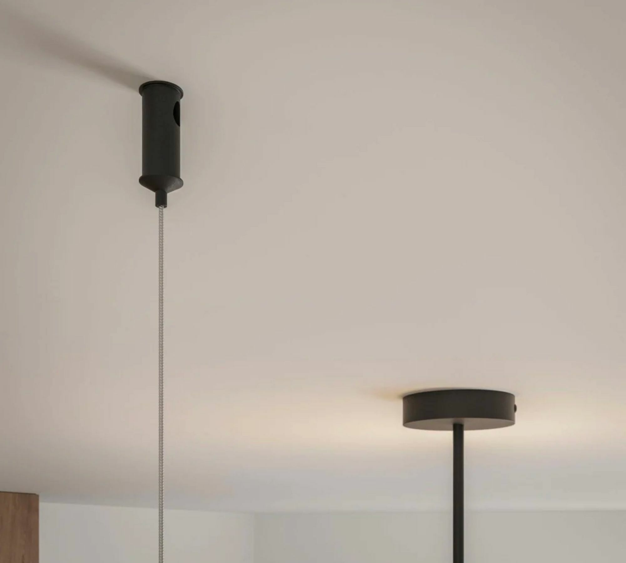 5-flame asymmetrical AJAX pendant light Black 6