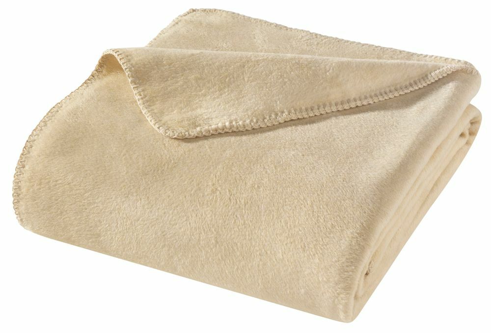 Wohndecke aus Baumwollmischgewebe Beige 0