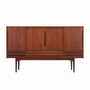 Highboard Holz Braun 1960er Jahre 0