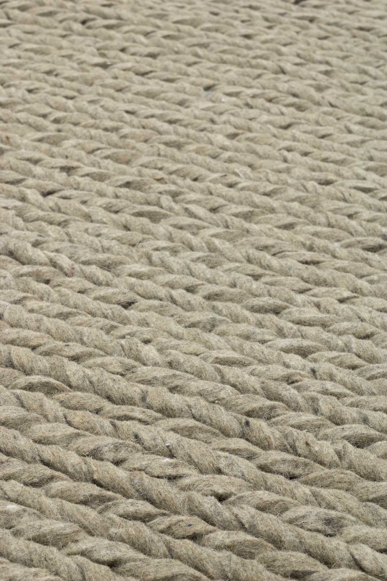 Cable Carpet Wool Felt Taupe 2
