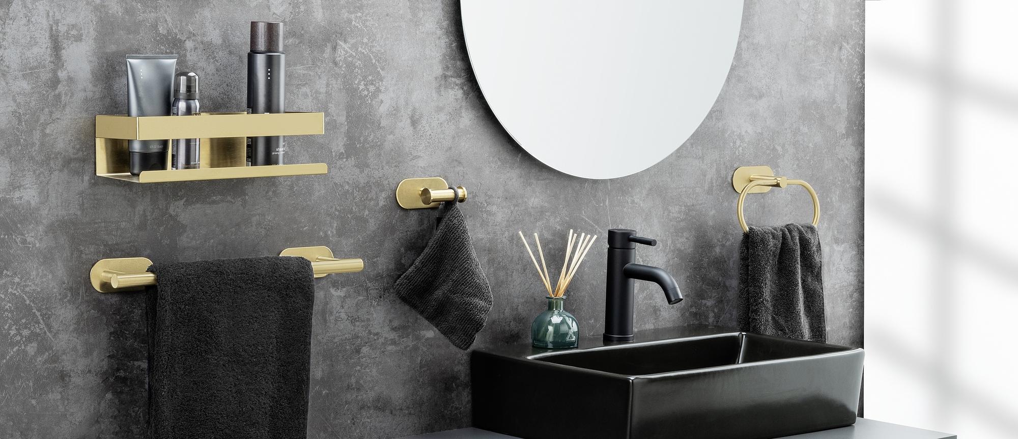 Orea Wall hook Stainless steel Gold 3