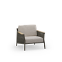 SCOOP Armchair Lava Brown Cushion Beige 0