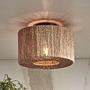 Deckenleuchte Iguazu Typ D Beige Eisen Jute 0