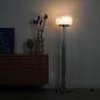 Floor lamp Metal Glass 1970s 9