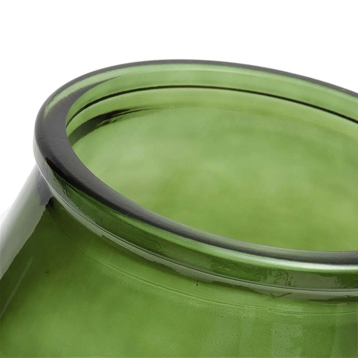 Qiezi Vase Glas Grün 3