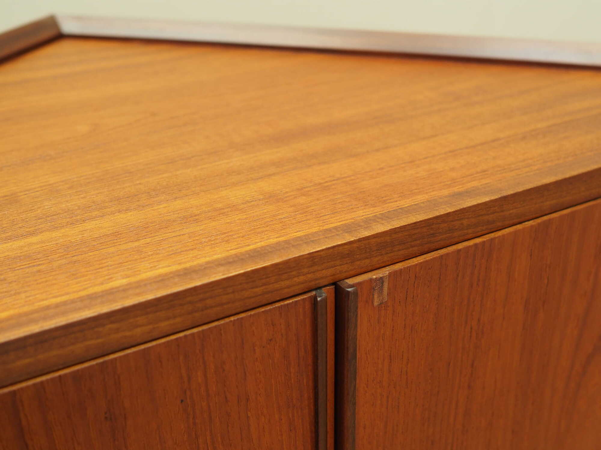 Vintage corner cabinet teak brown 1970s 7