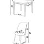Tor Dining Room Set White and Cappuccino 3