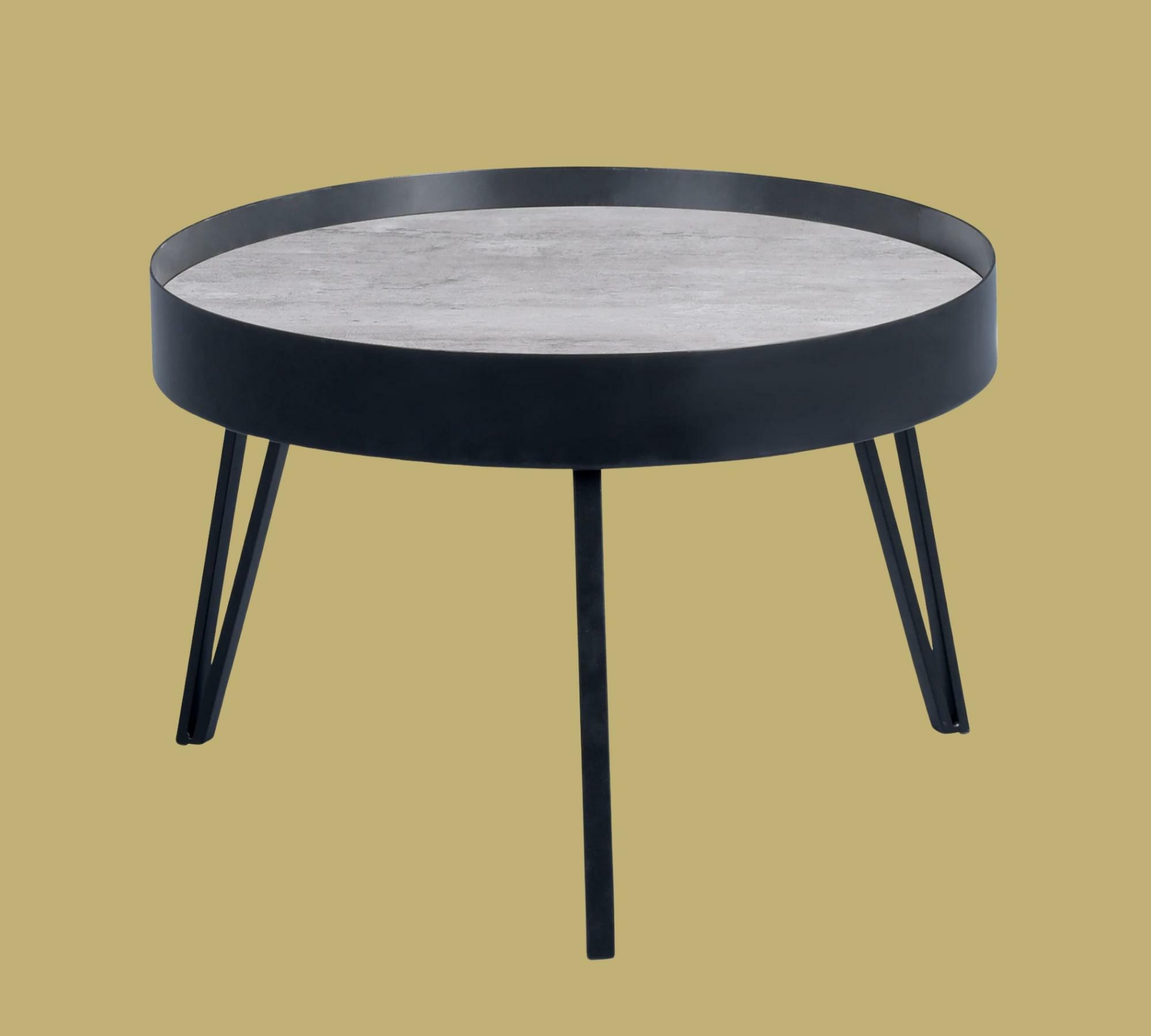 Couchtisch Beton Dekor Schwarz 1