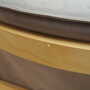 Vintage Sofa Velvet Wood Purple 1970s 6