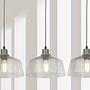 Odeon 3-light pendant light steel gray 1