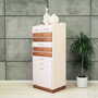 Vintage dresser Teak wood Light pink 1970s 4