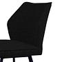 Dining chair Togay iron velvet black 4