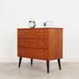 Vintage chest of drawers Teak brown 1970s 2