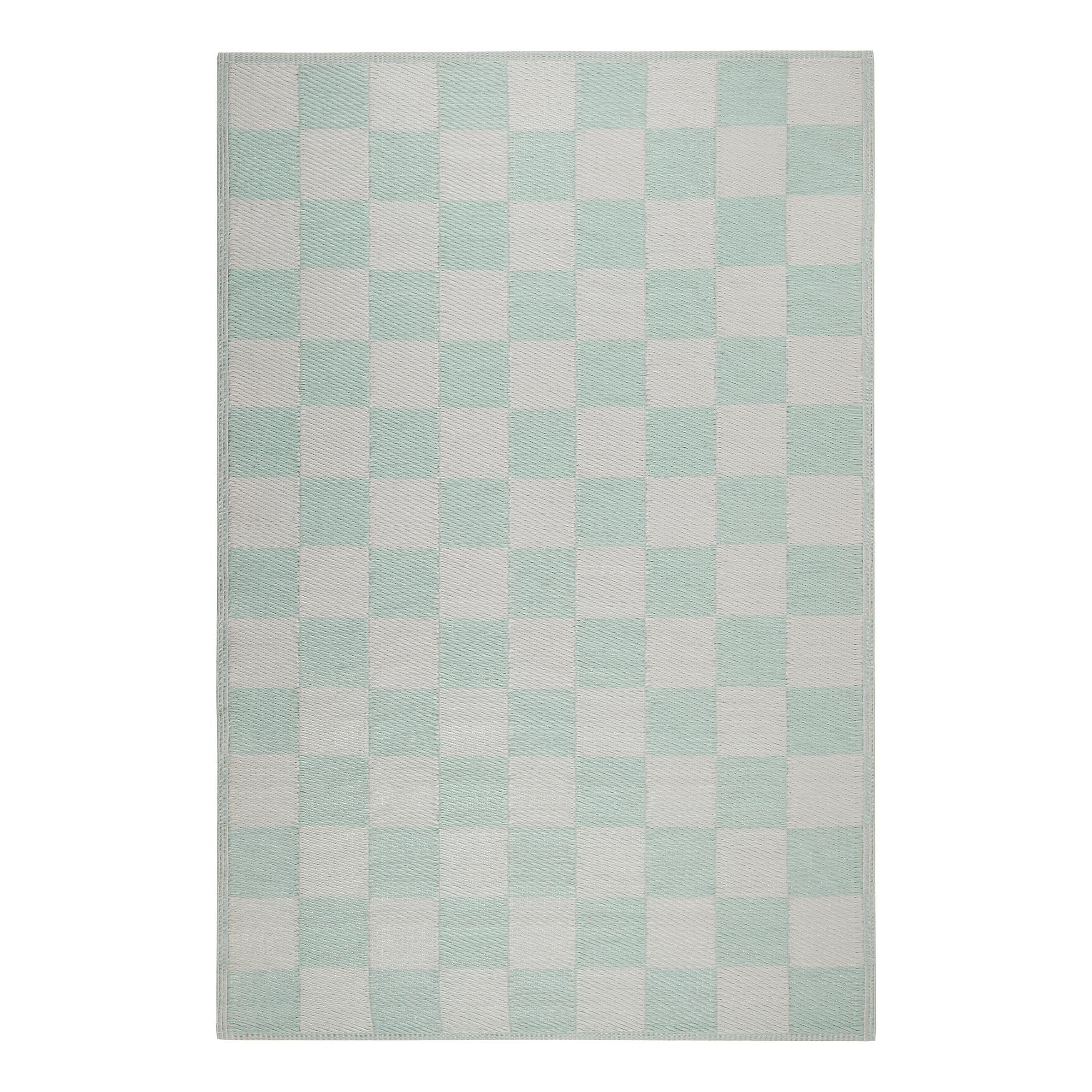 COLOUR CLASH Rug Polypropylene Turquoise 118x180cm 1