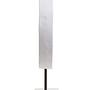 Fidel Distressed White Carved Wood Große Runde Skulptur
 2
