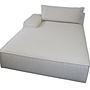 Daphne 1-seater chaise longue Left Moonlight Sand 7