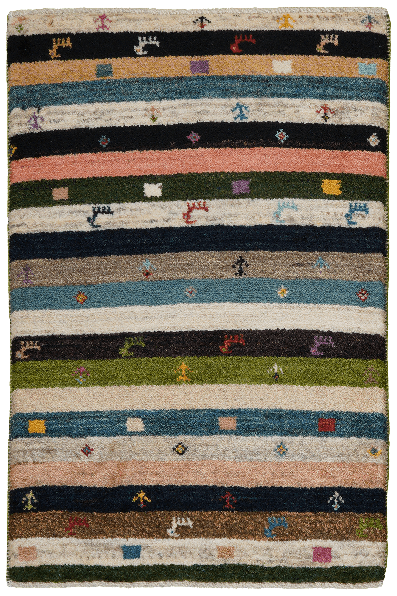 Tappeto Gabbeh in lana multicolore 0