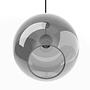 ARA 1-light pendant lamp smoked glass iron grey 4